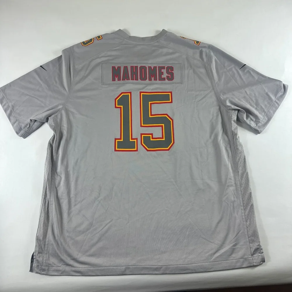 Nike Kansas City Chiefs NFL Super Bowl LVII 15 Mahomes Jersey‎ 3XL Gray